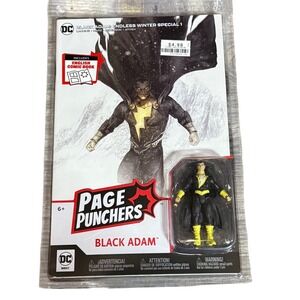 DC Page Punchers Black Adam Action Figure with‎ Comic Book Endless Winter